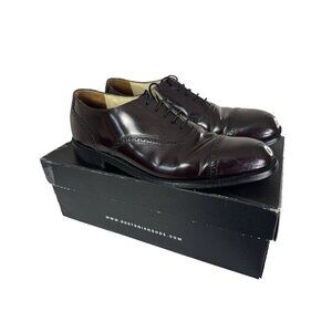 Bostonian Mens 10D Oxford Dress Shoe Burgundy Jefferson Office Heritage Boxed